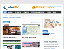 Tablet Screenshot of lowcostweb.it